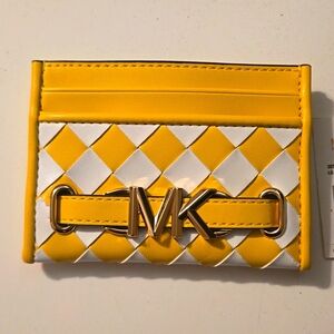Michael Kors Women Ladies Reed Fashion Large MK Logo Credit Card Holder Wallet